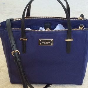 Kate Spade Alyse Wilson Nylon Tote in French Navy